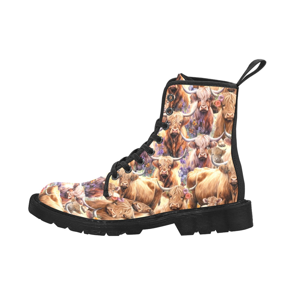 Highland Cows - Canvas Boots