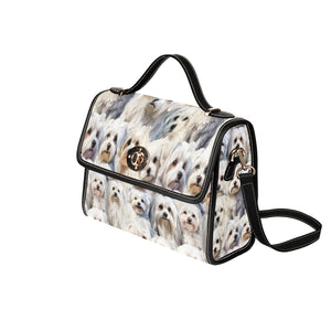 Maltese Terrier - Waterproof Canvas Handbag