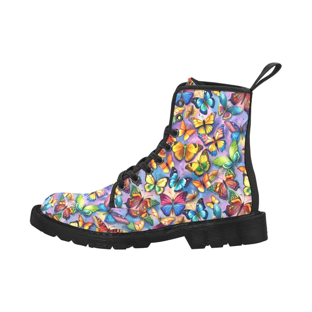 Butterfly Bright - Canvas Boots
