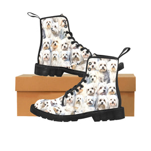 Maltese Terrier - Canvas Boots