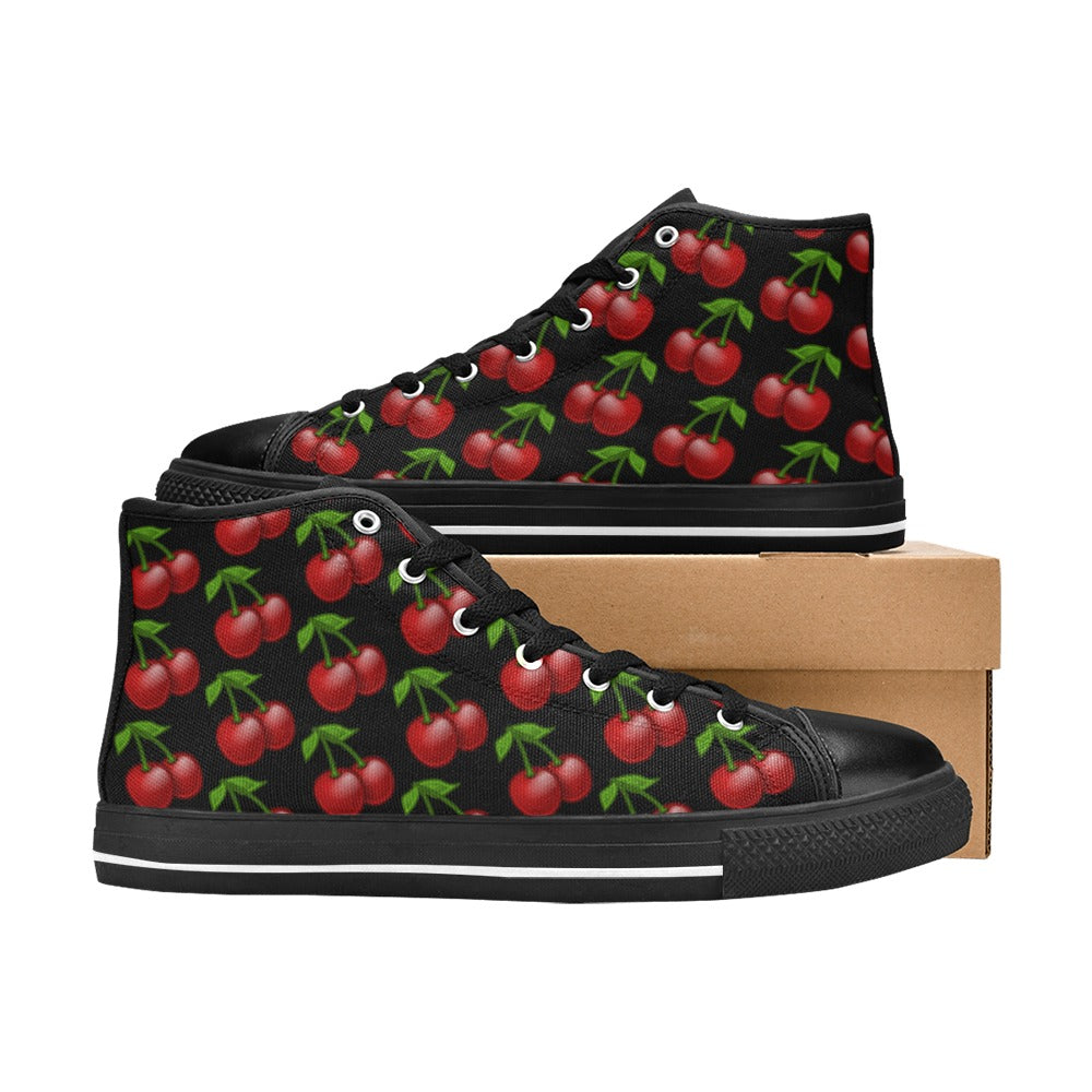 Cherry All Over - High Top Shoes
