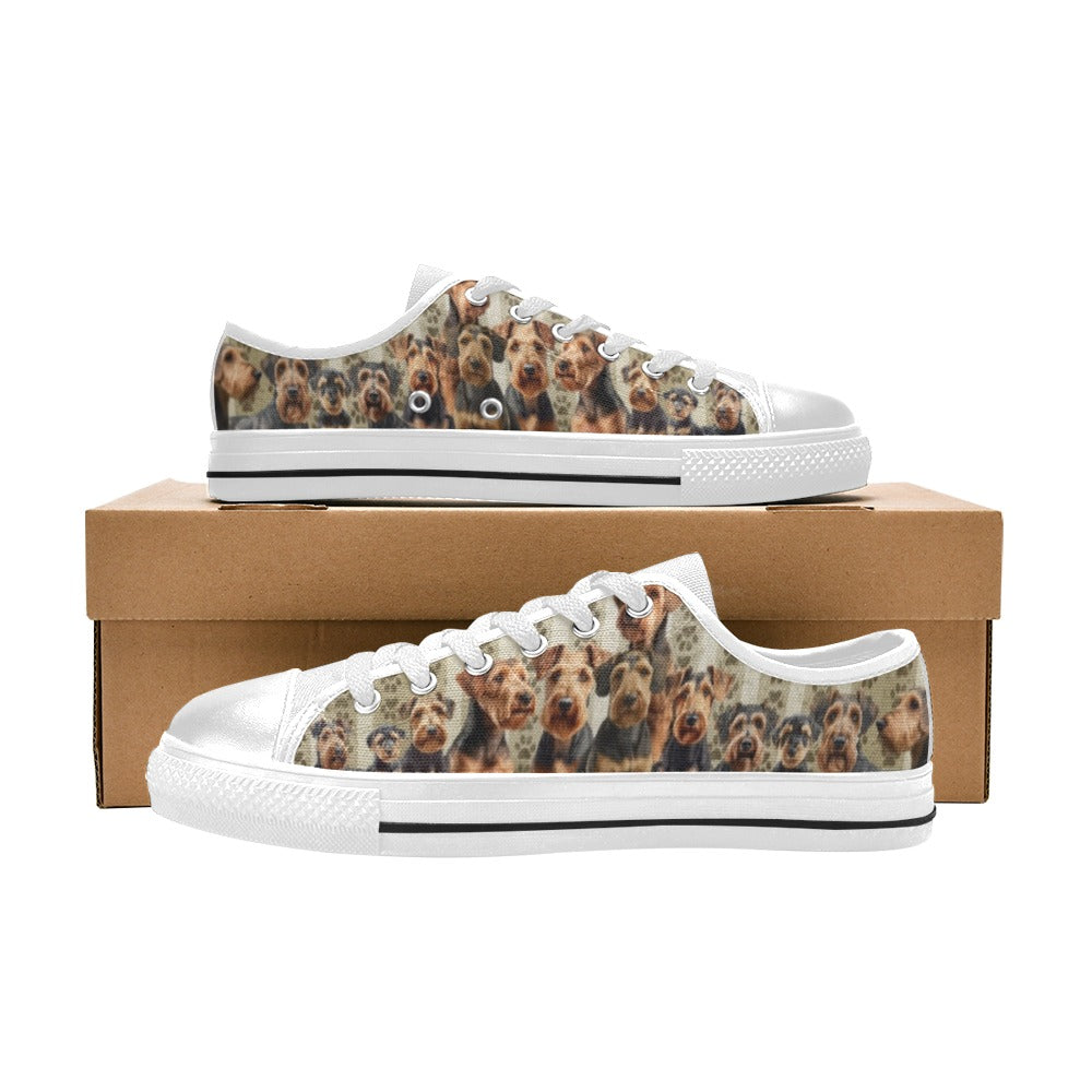 Airedale Terrier - Low Top Shoes