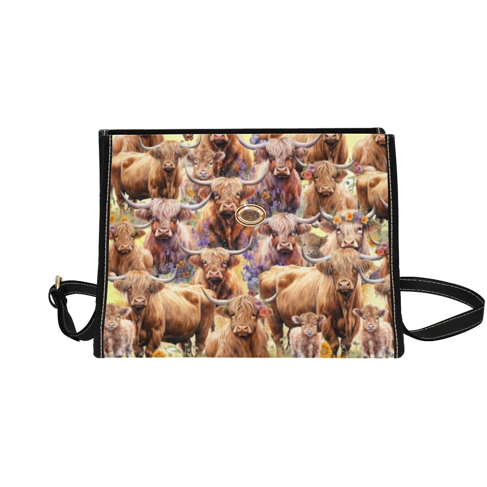 Highland Cows - Waterproof Canvas Handbag