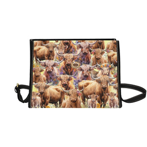 Highland Cows - Waterproof Canvas Handbag