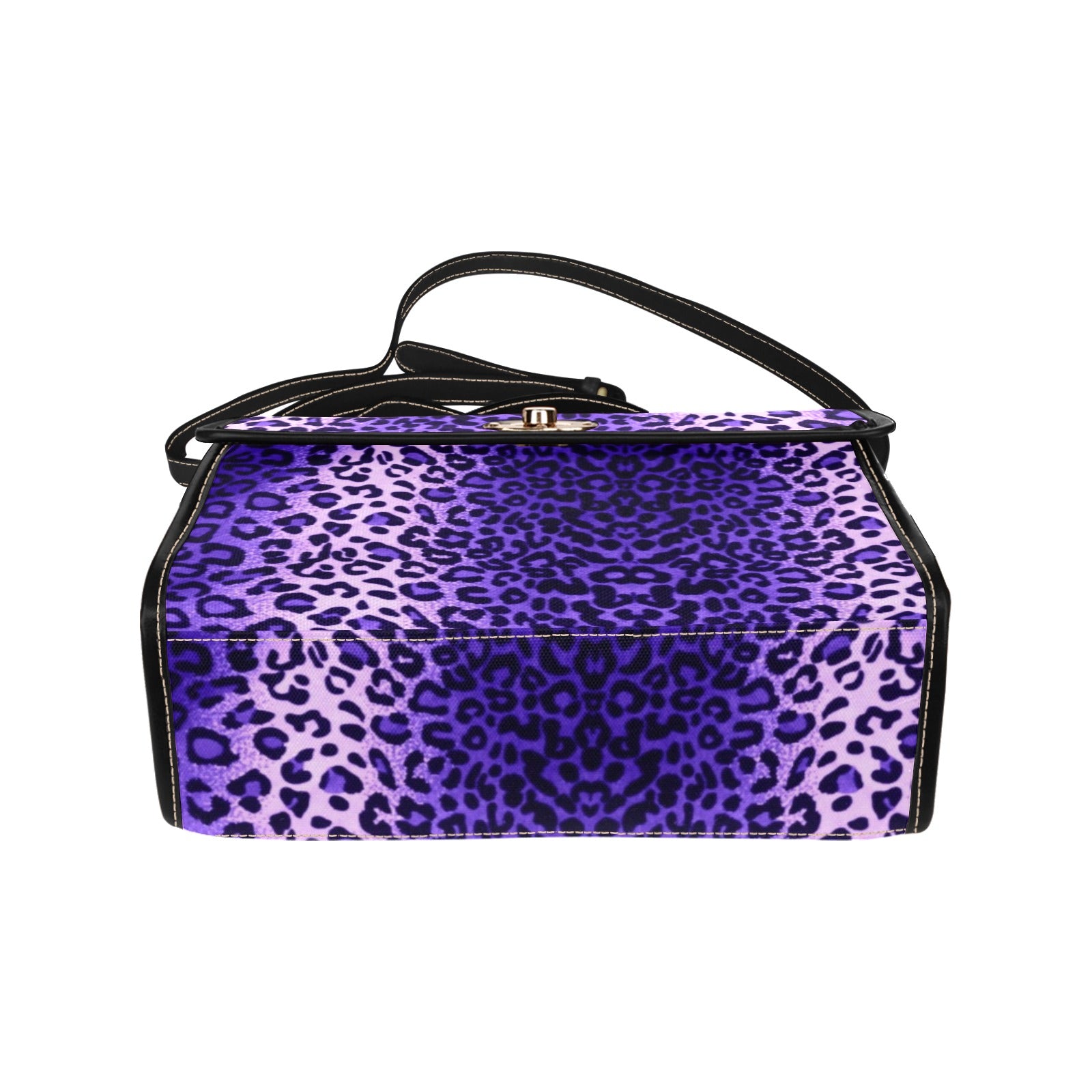 Leopard Purple - Waterproof Canvas Handbag