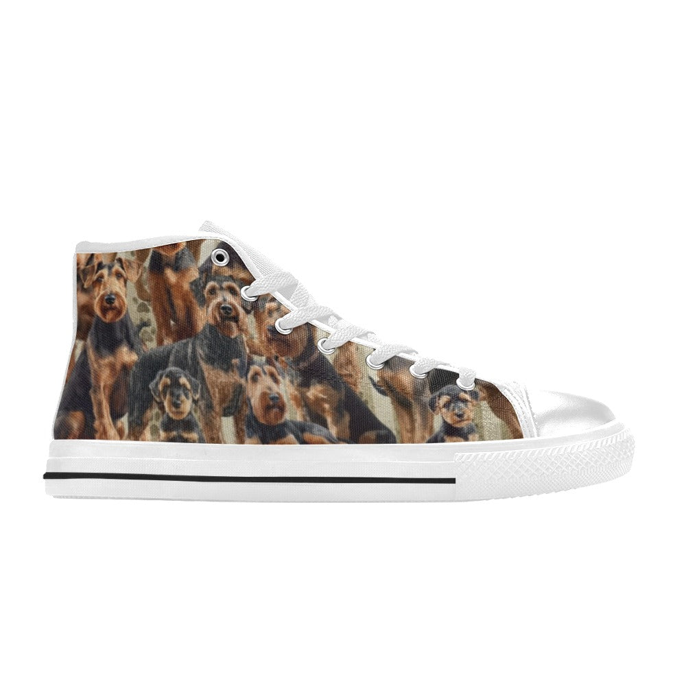 Airedale Terrier - High Top Shoes