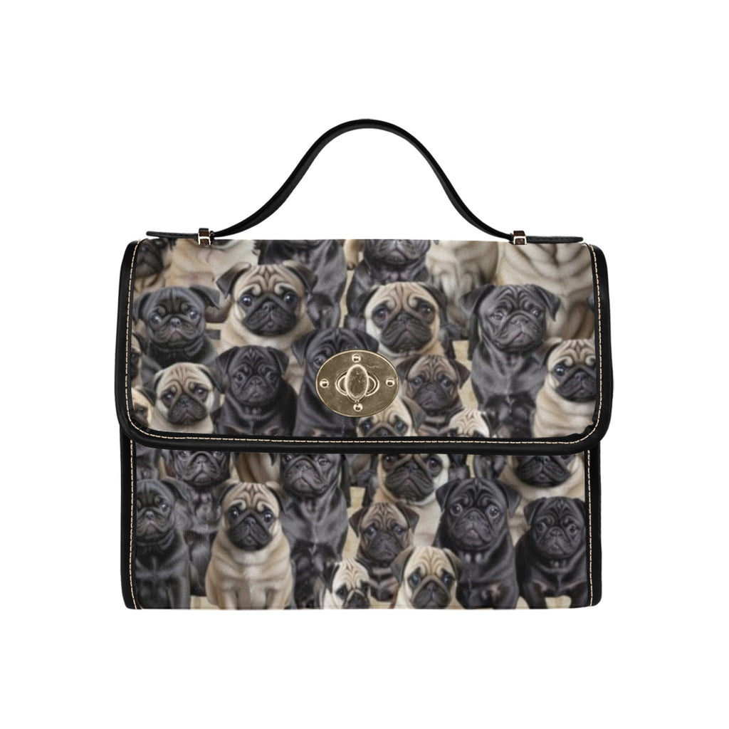 Pug - Waterproof Canvas Handbag