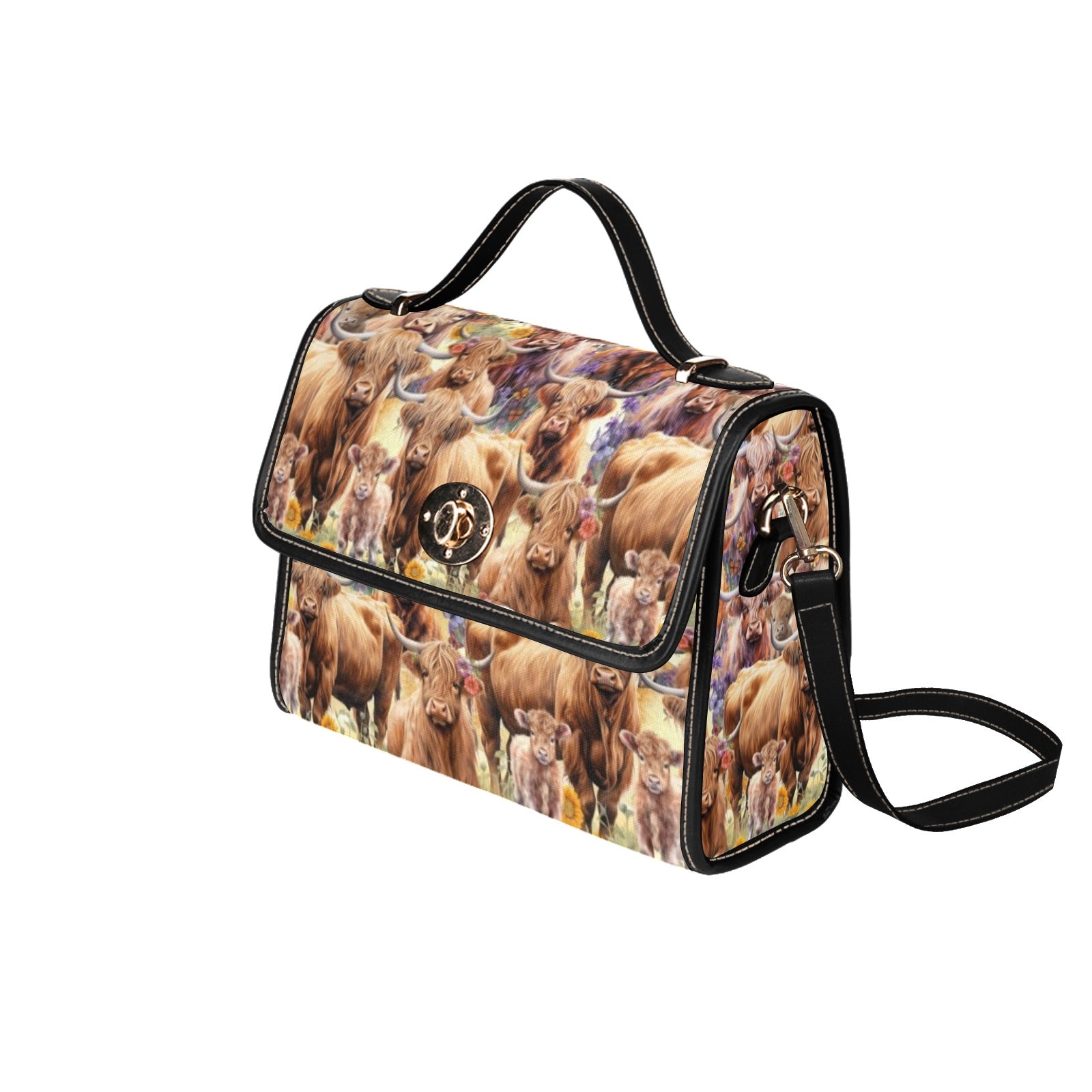 Highland Cows - Waterproof Canvas Handbag
