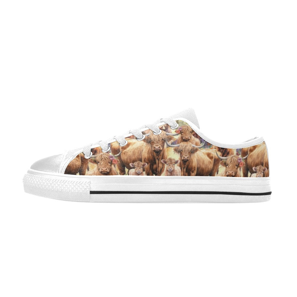 Highland Cows - Low Top Shoes