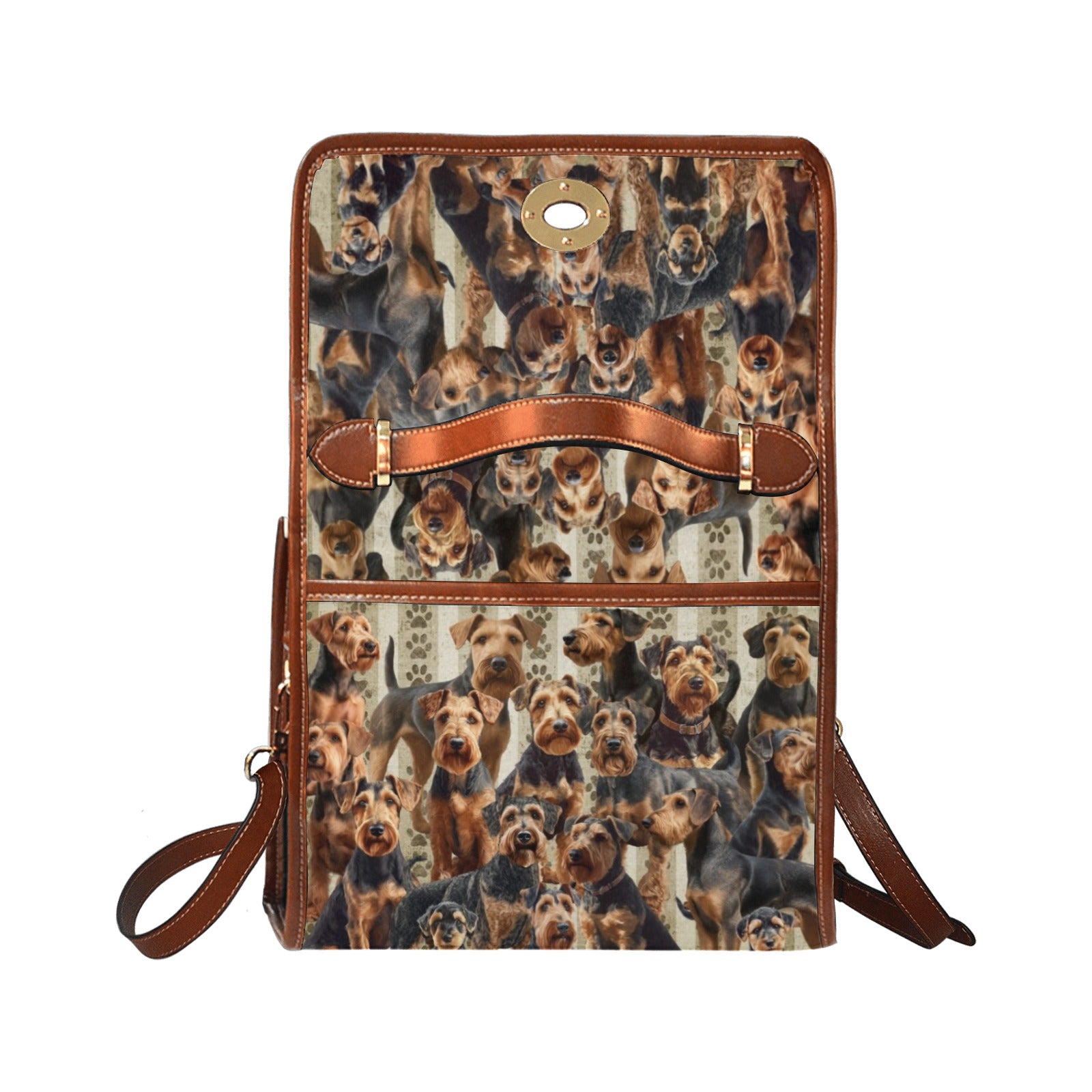 Airedale Terrier - Waterproof Canvas Handbag