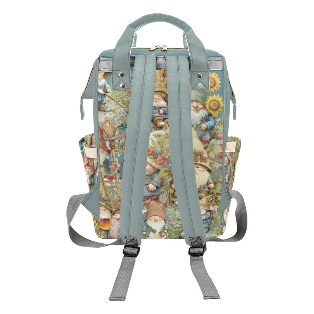 Gnomes - Multi-Function Backpack Nappy Bag