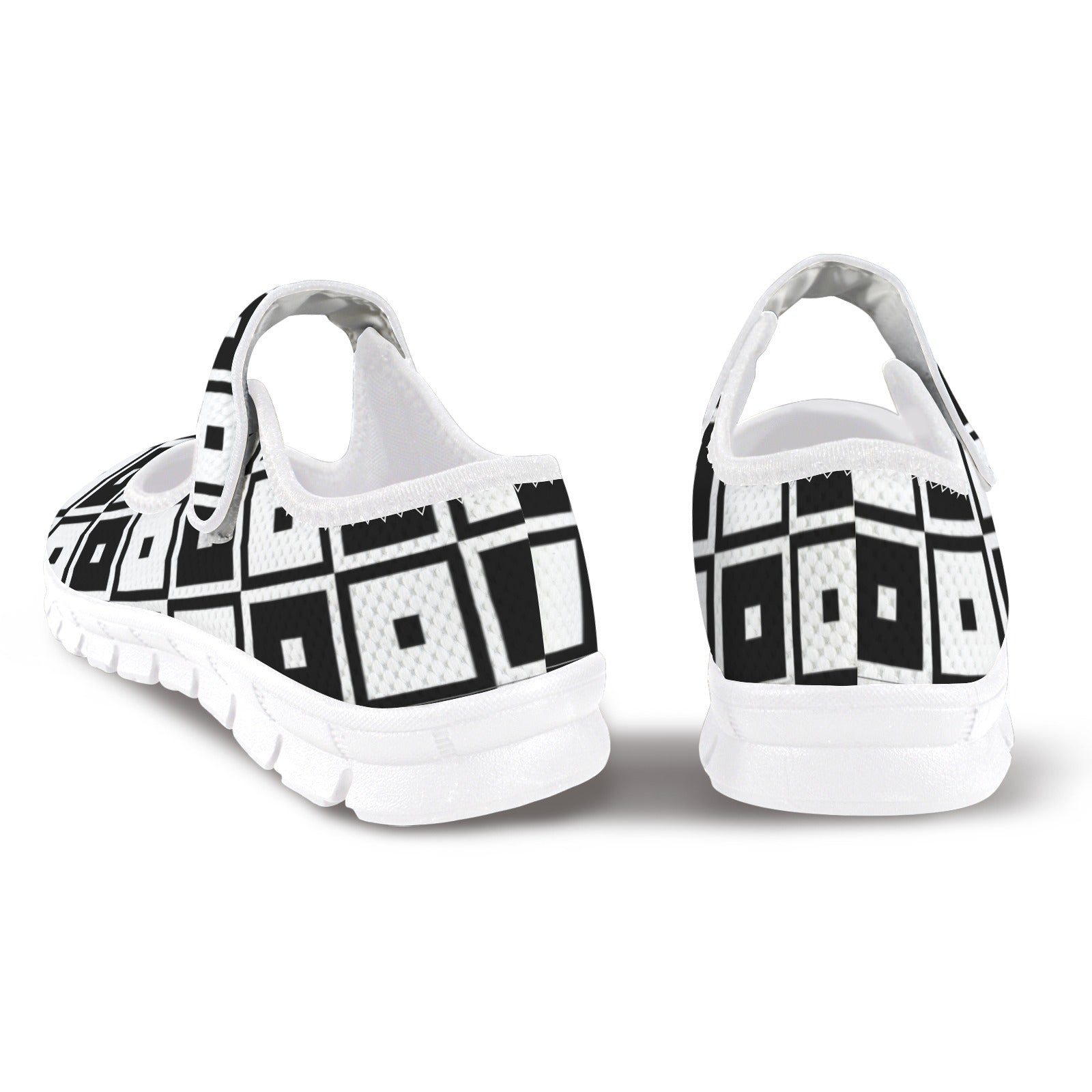 Black & White Squares - Mary Jane Shoes
