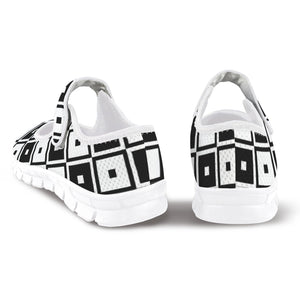 Black & White Squares - Mary Jane Shoes