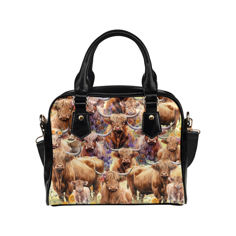 Highland Cows - Shoulder Handbag
