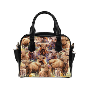 Highland Cows - Shoulder Handbag