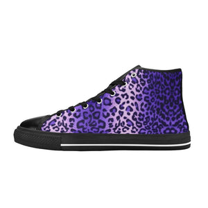 Leopard Purple - High Top Shoes