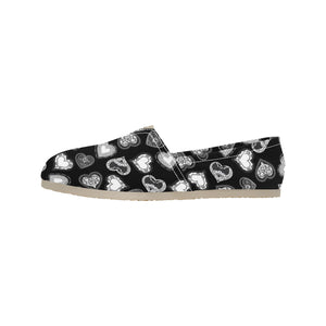 Lace Hearts - Casual Canvas Slip-on Shoes