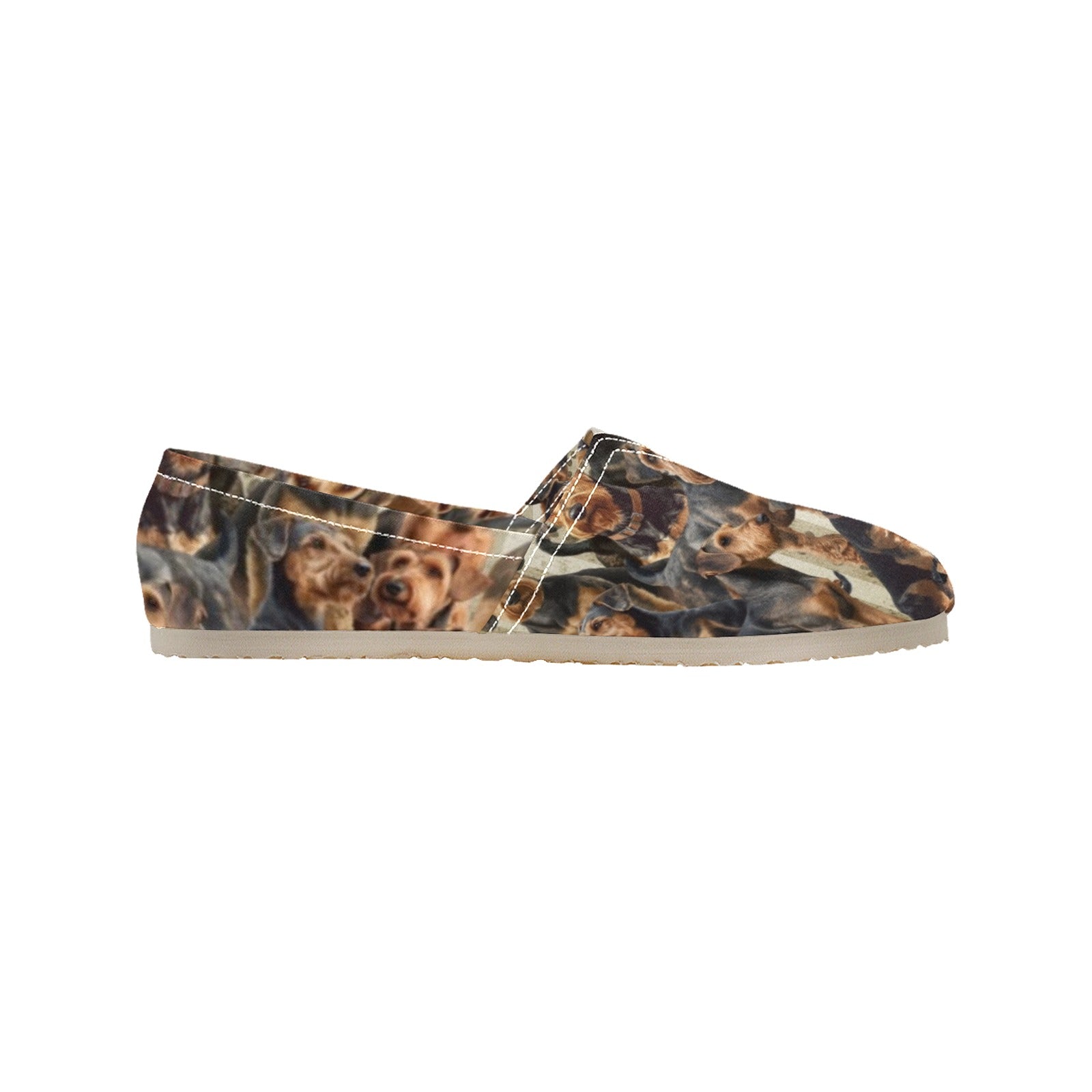Airedale Terrier - Casual Canvas Slip-on Shoes
