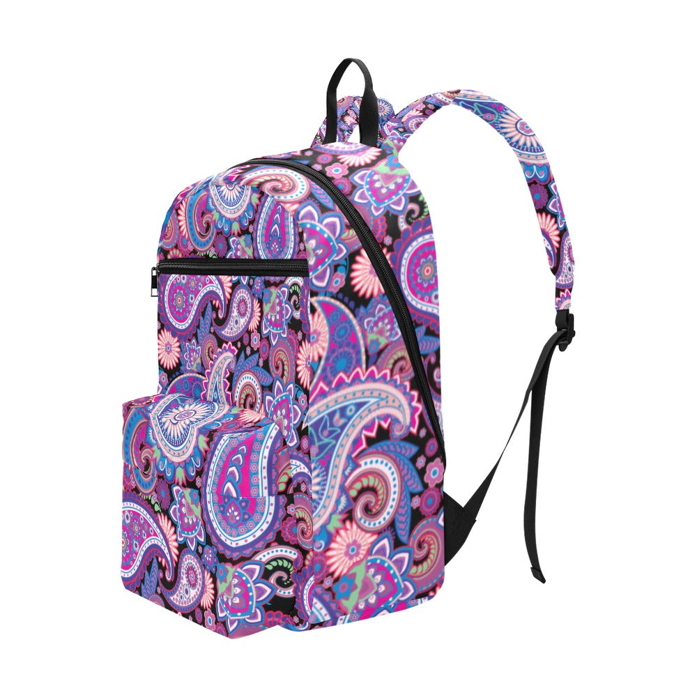 Purple Paisley - Travel Backpack