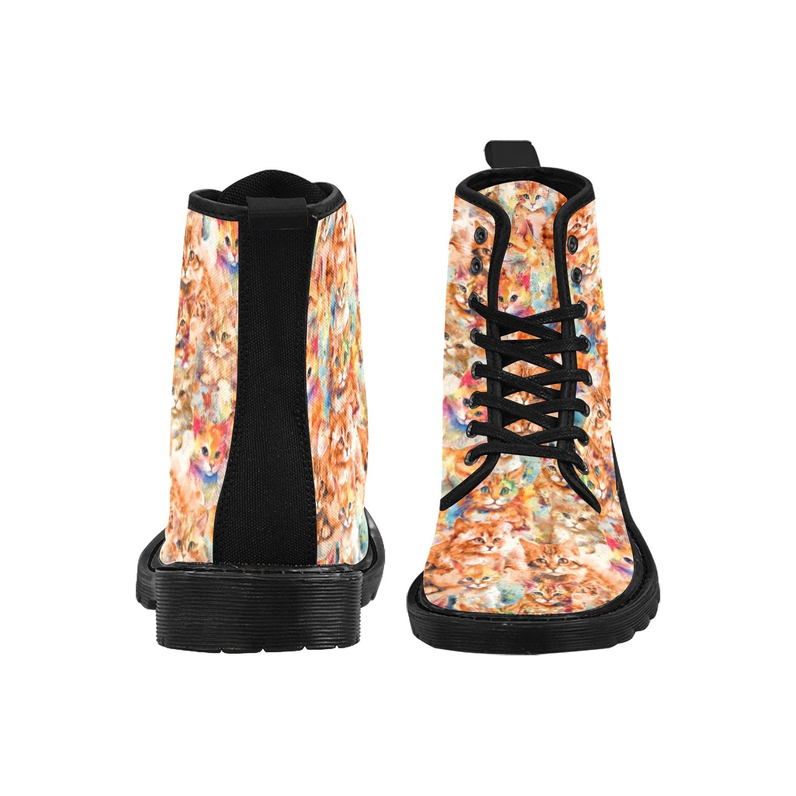 Ginger Cat - Canvas Boots