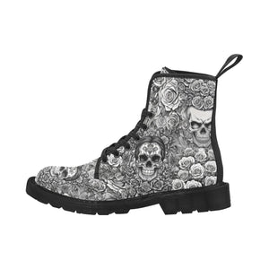 Skulls & Roses - Canvas Boots