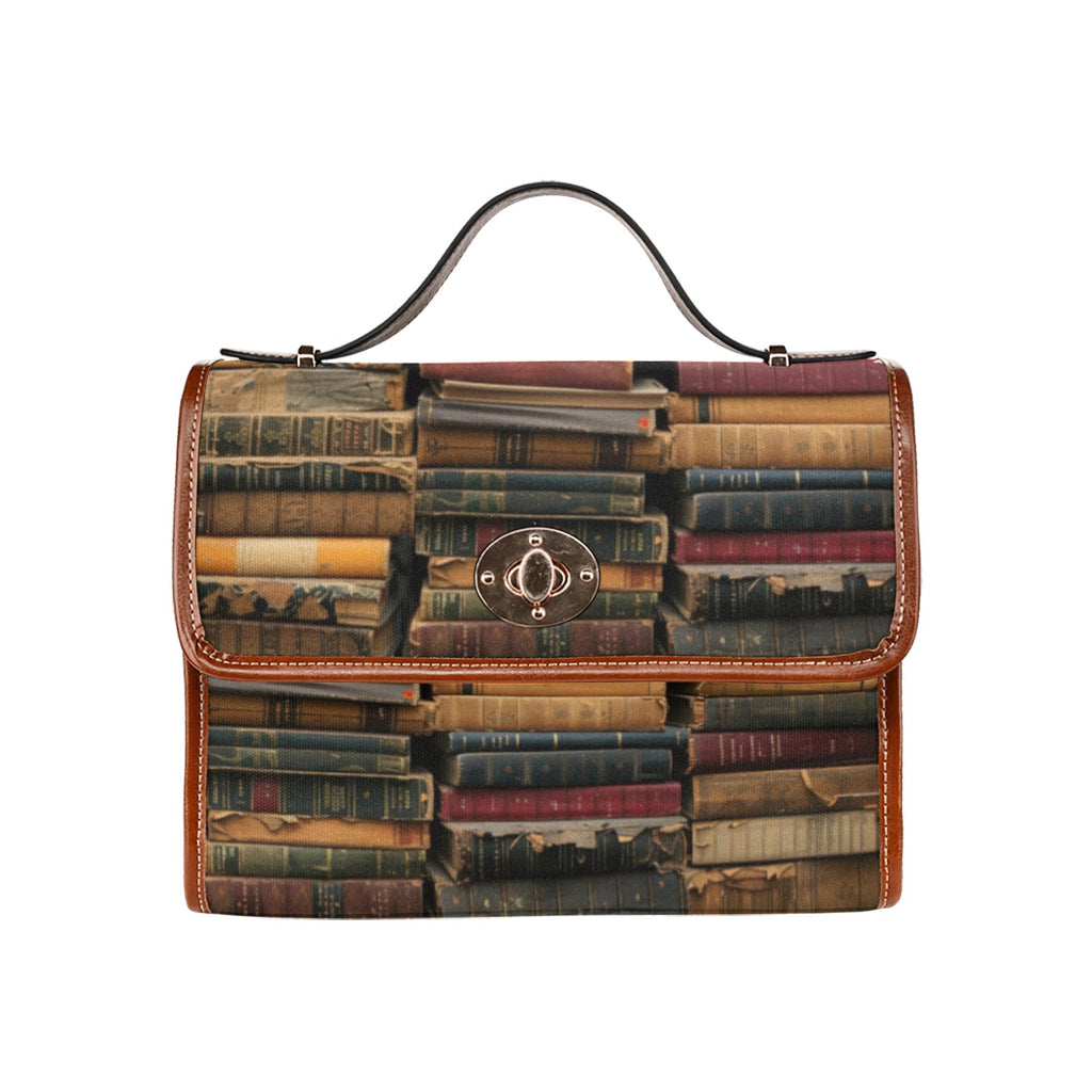 Books - Waterproof Canvas Handbag