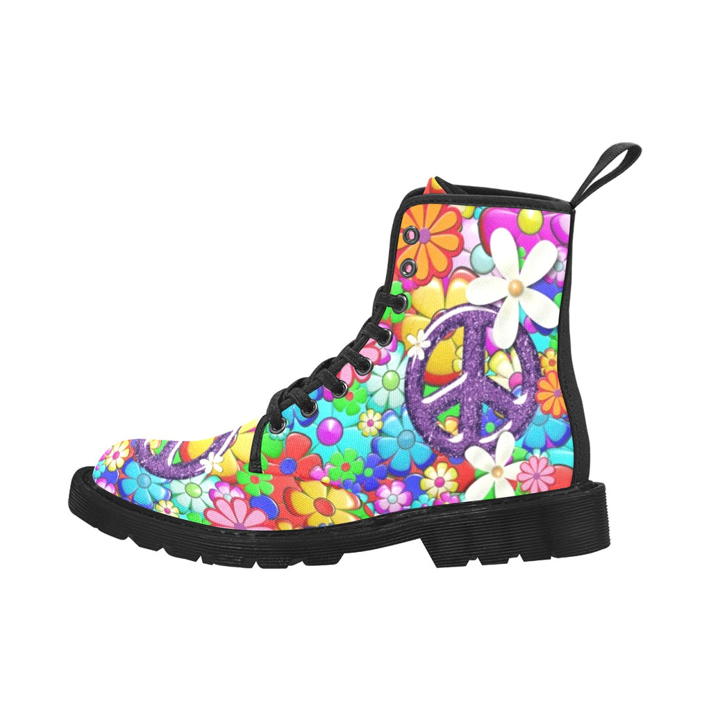 Flower Power - Canvas Boots