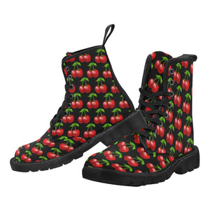 Cherry All Over - Canvas Boots