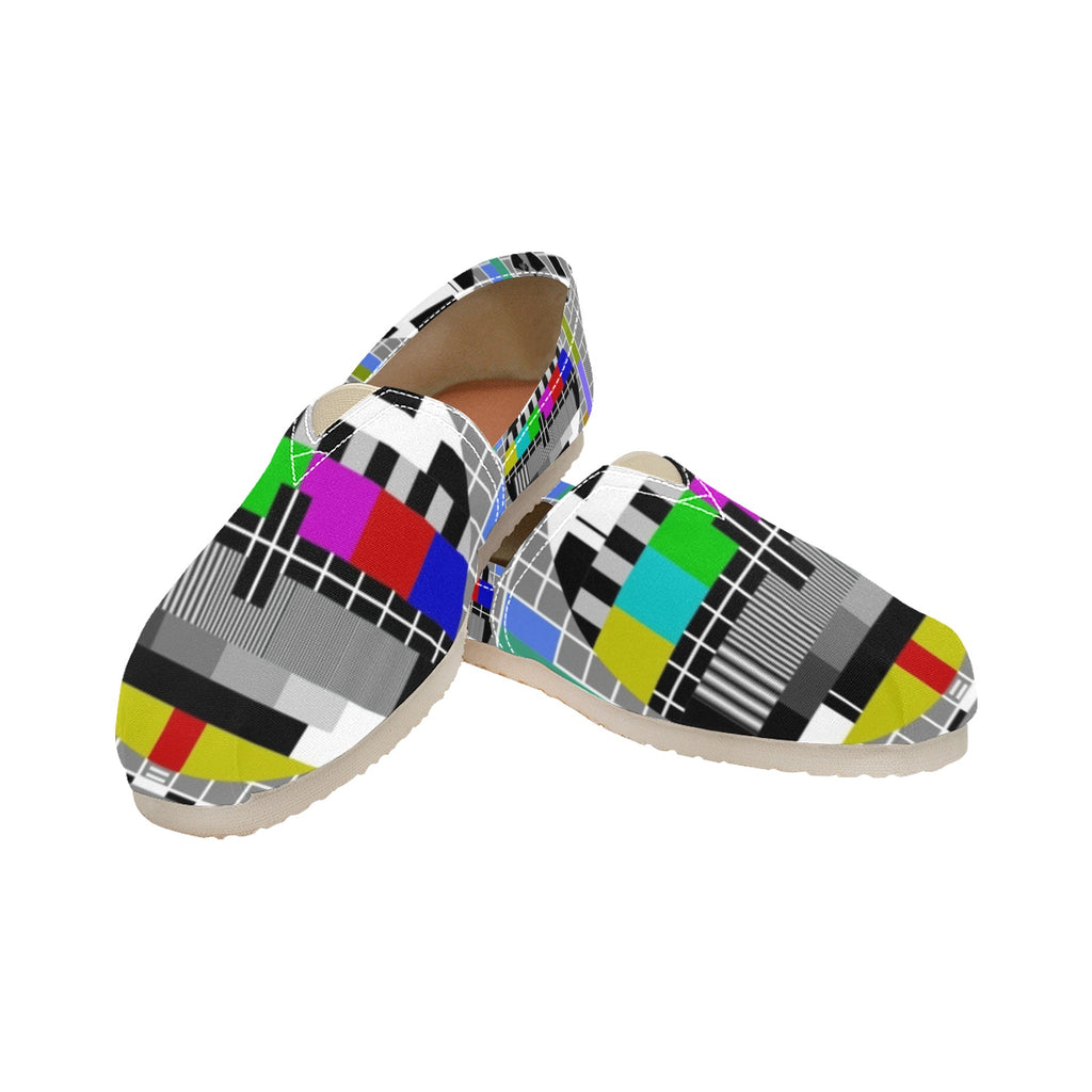 Test Pattern - Casual Canvas Slip-on Shoes