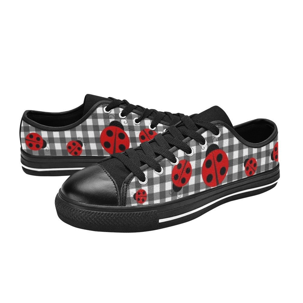 Ladybird Gingham - Low Top Shoes