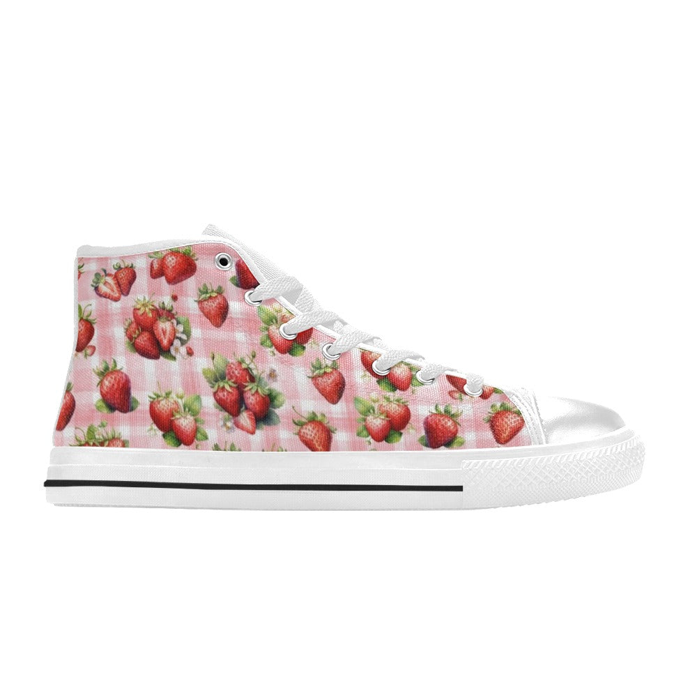 Strawberries - High Top Shoes