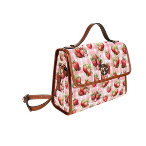 Strawberries - Waterproof Canvas Handbag