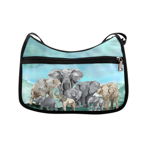 Elephants - Crossbody Handbag