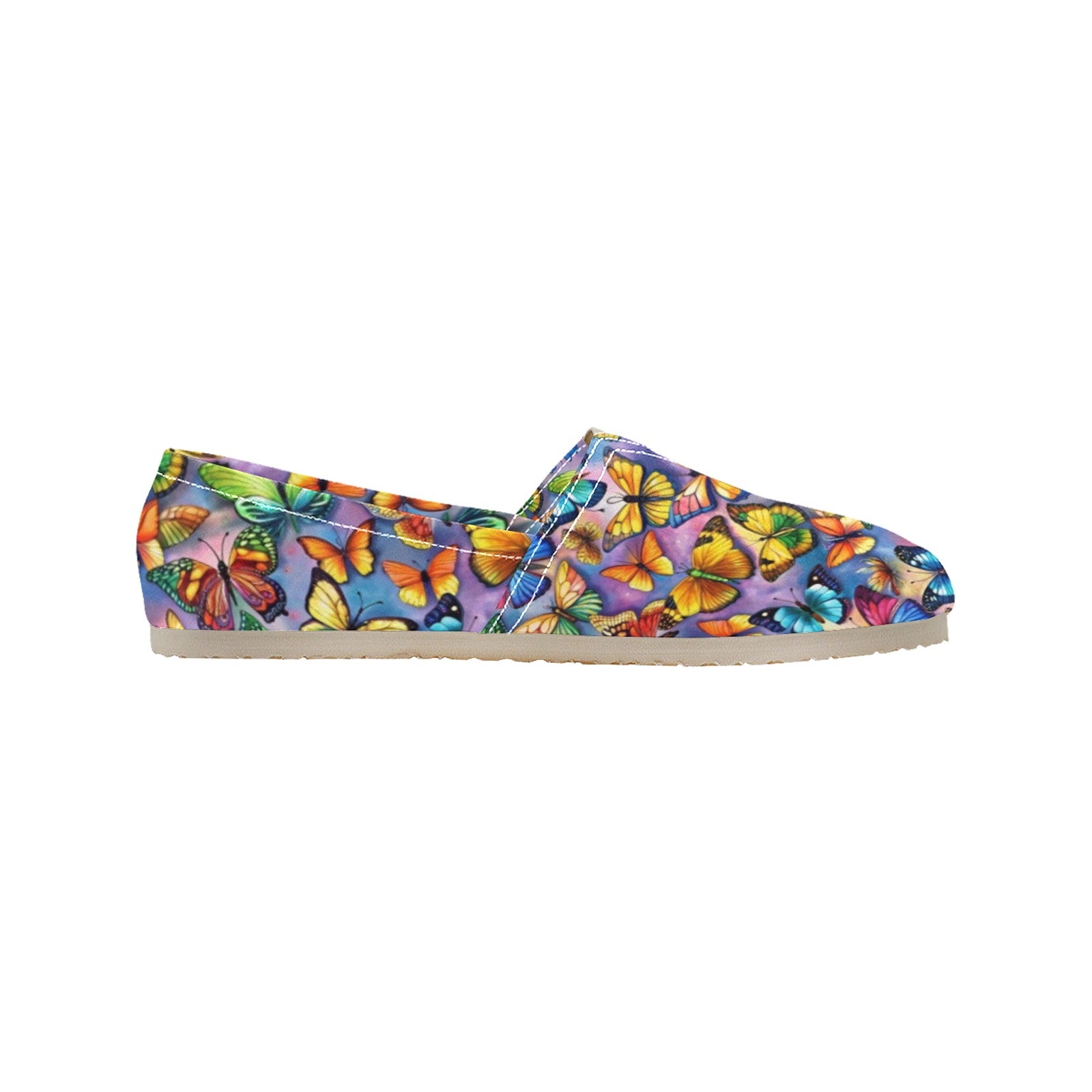 Butterfly Bright - Casual Canvas Slip-on Shoes