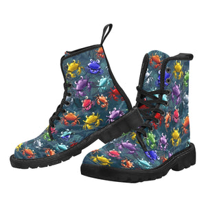 Crab Bright - Canvas Boots