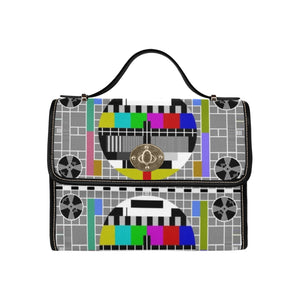 Test Pattern - Waterproof Canvas Handbag