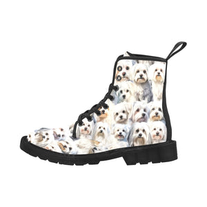 Maltese Terrier - Canvas Boots