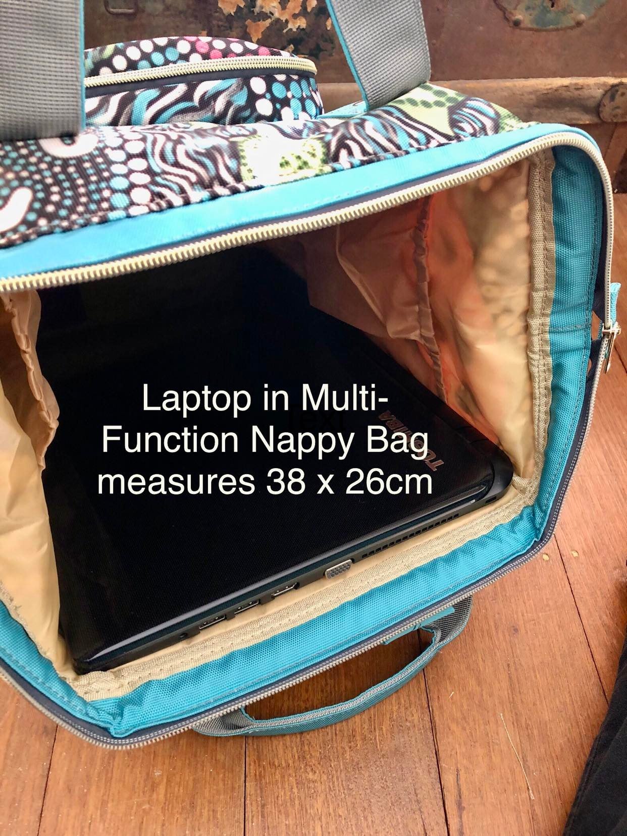 Ladybird Gingham - Multi-Function Backpack Nappy Bag