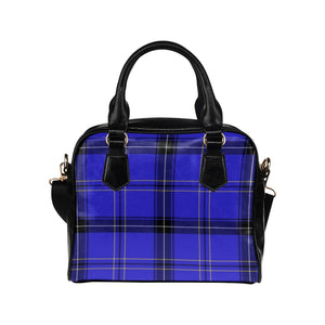 Tartan Blue - Shoulder Handbag - Little Goody New Shoes Australia