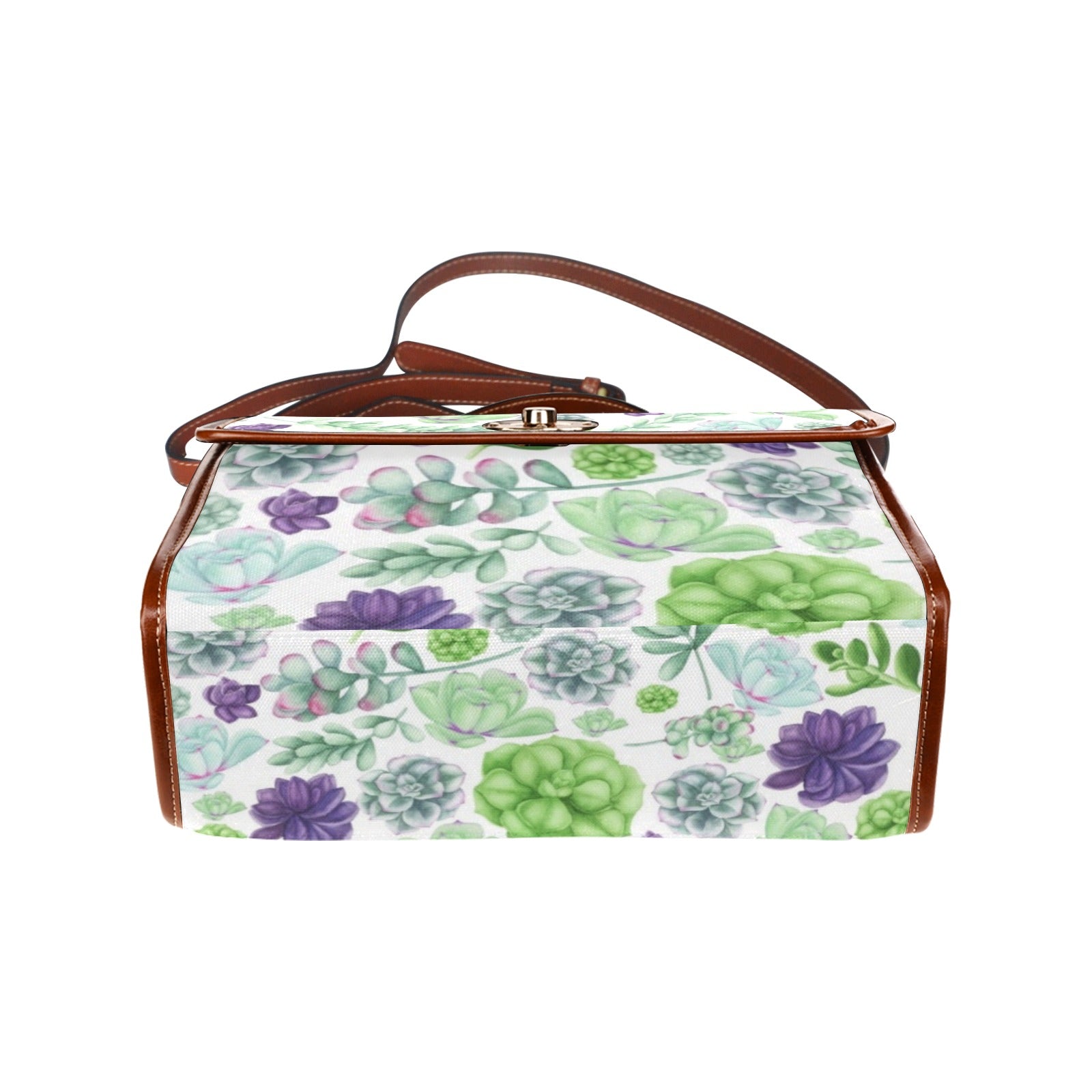 Succulents - Waterproof Canvas Handbag - Little Goody New Shoes Australia