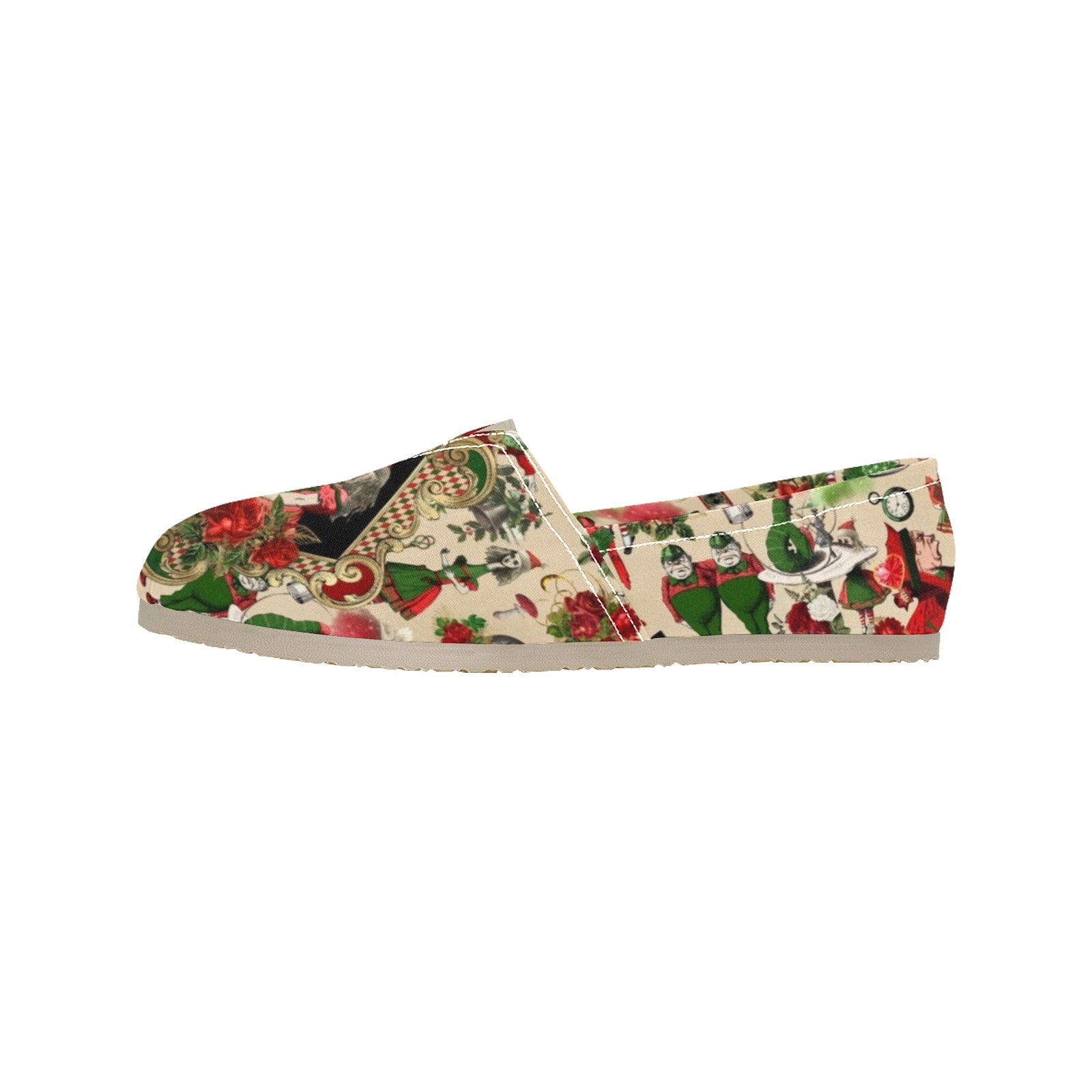 Xmas Alice - Casual Canvas Slip-on Shoes