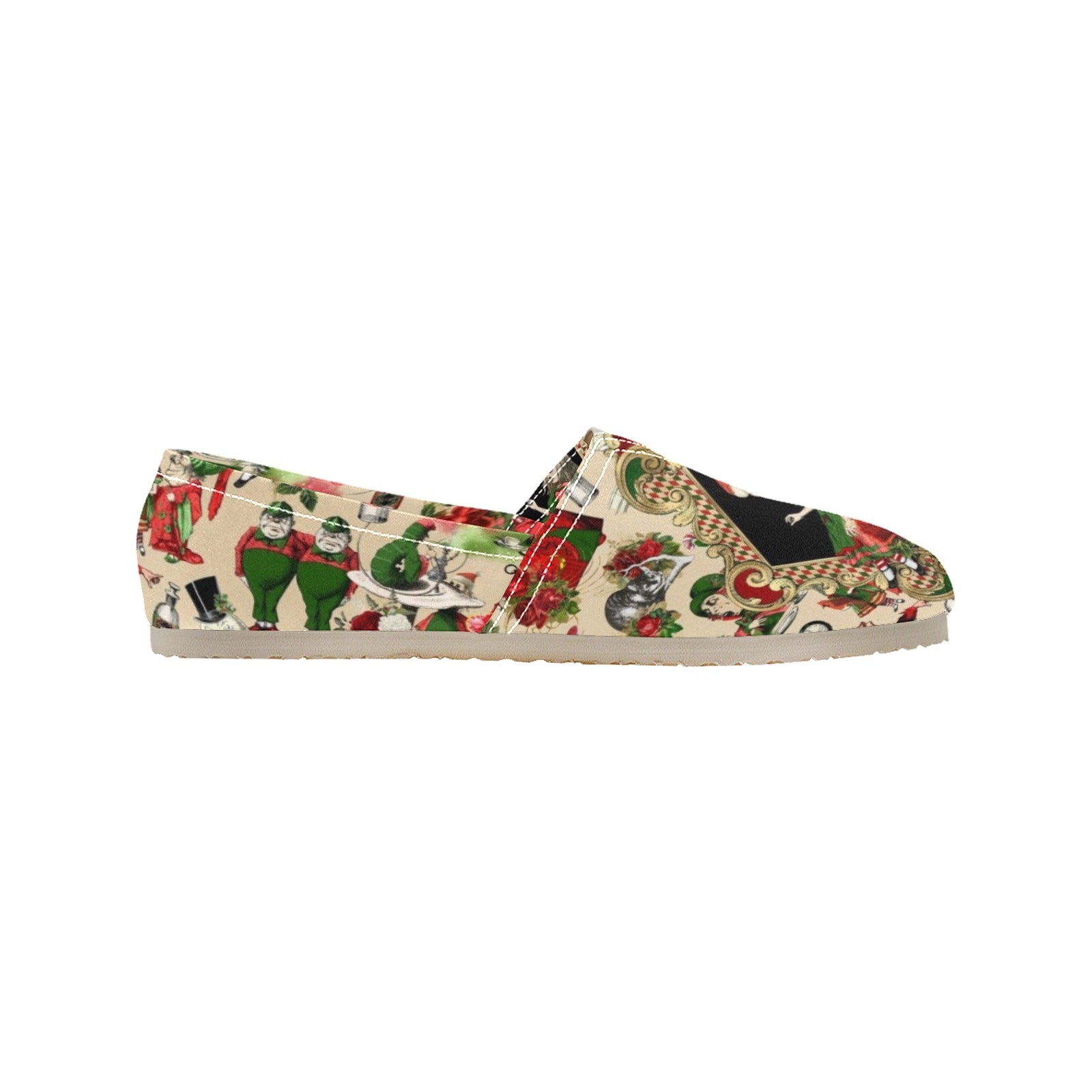 Xmas Alice - Casual Canvas Slip-on Shoes
