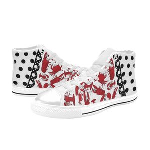 Crab and Lobster - High Top Shoes - Little Goody New Shoes Australia