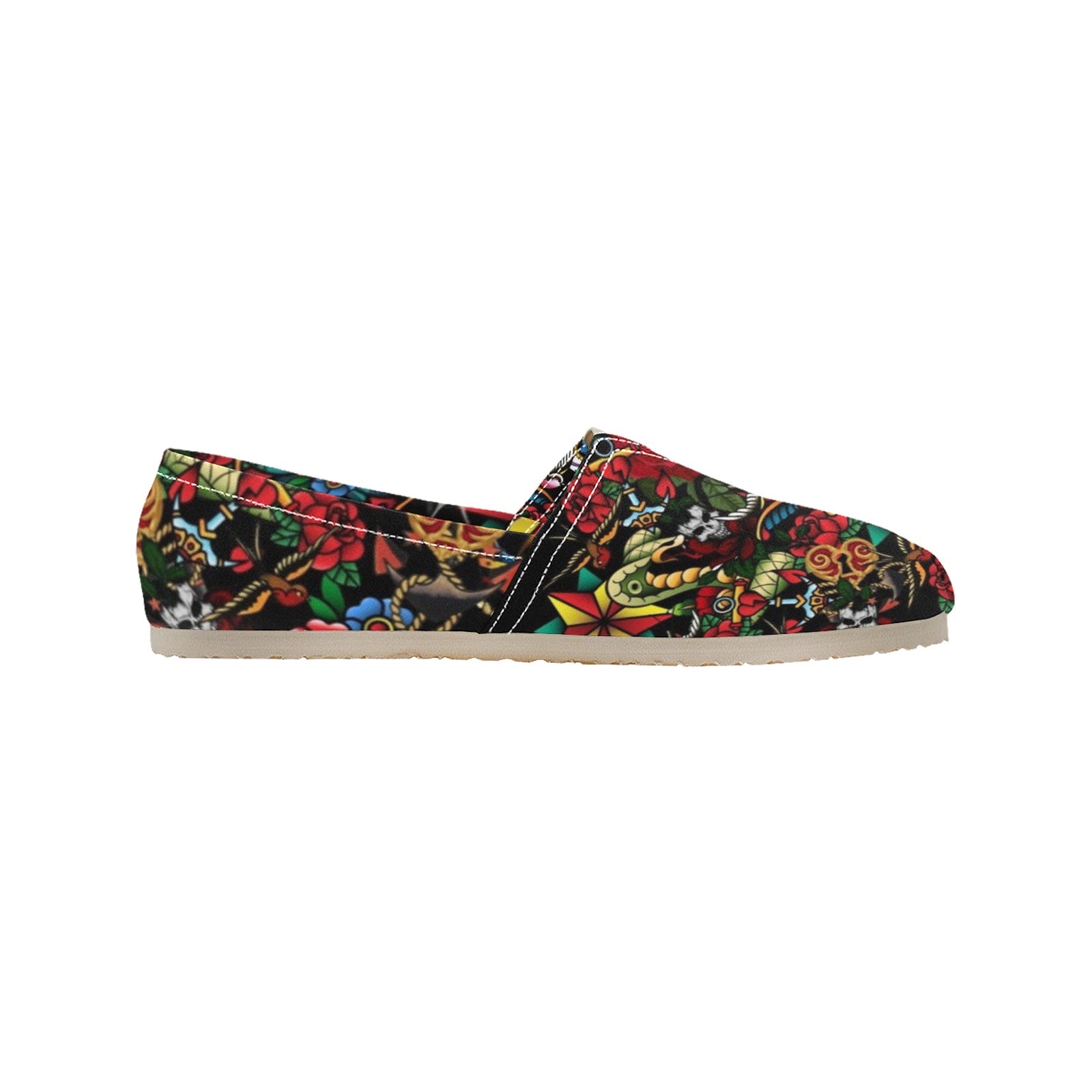 Tattoo - Casual Canvas Slip-on Shoes