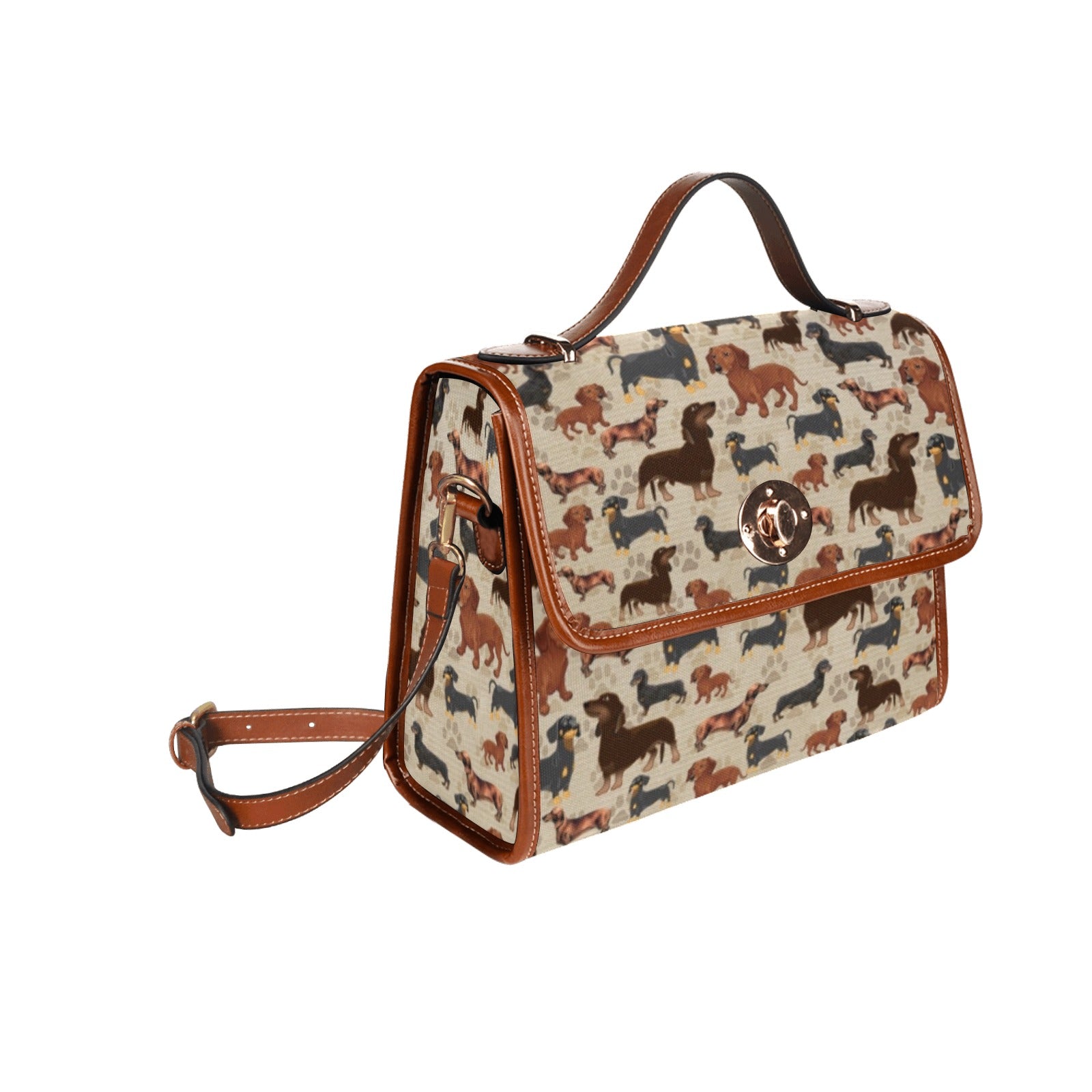 Dachshund - Waterproof Canvas Handbag