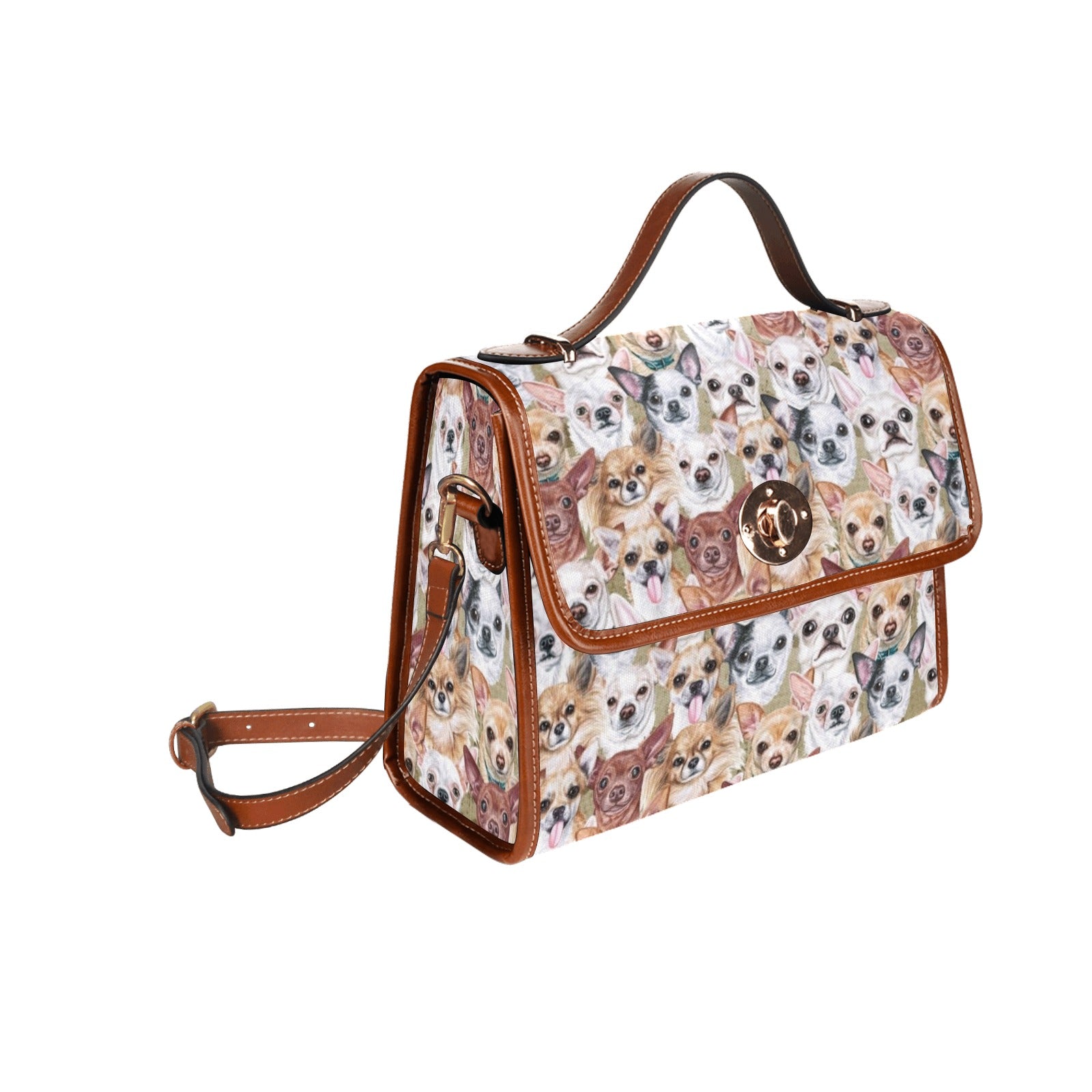 Chihuahua - Waterproof Canvas Handbag