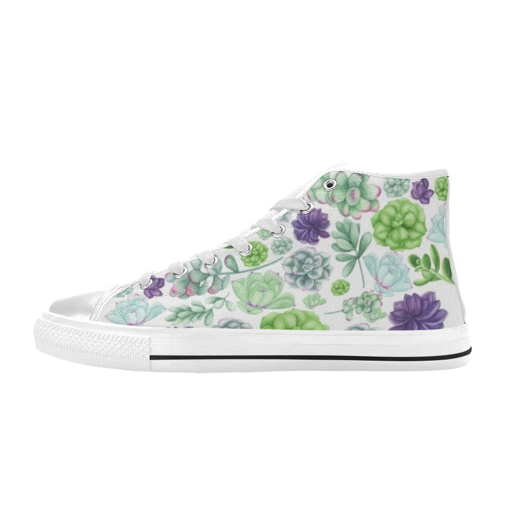 Succulents - High Top Shoes - Little Goody New Shoes Australia