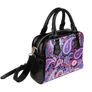 Purple Paisley - Shoulder Handbag