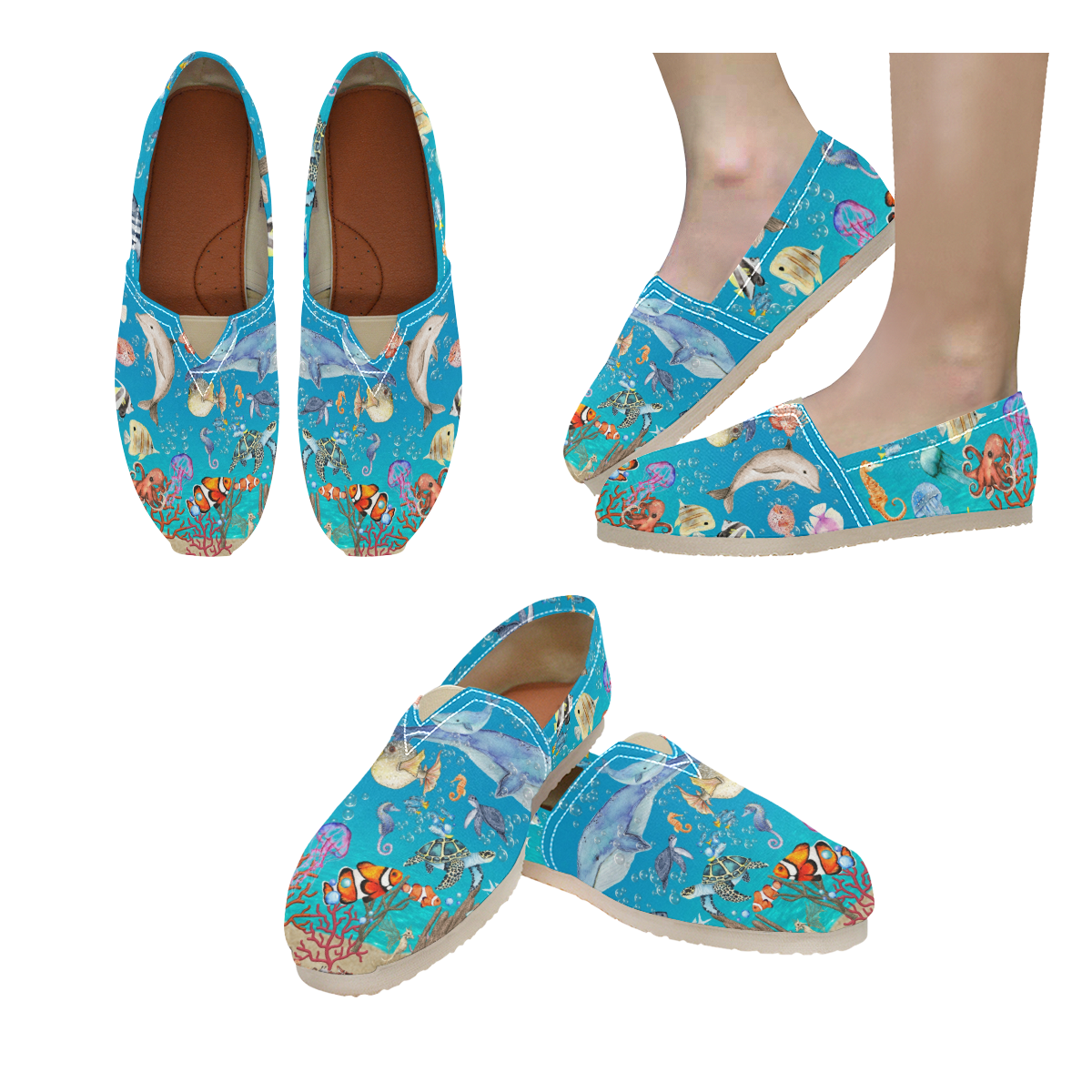 Underwater - Casual Canvas Slip-on Shoes