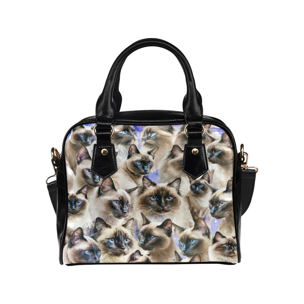Siamese Cats - Shoulder Handbag